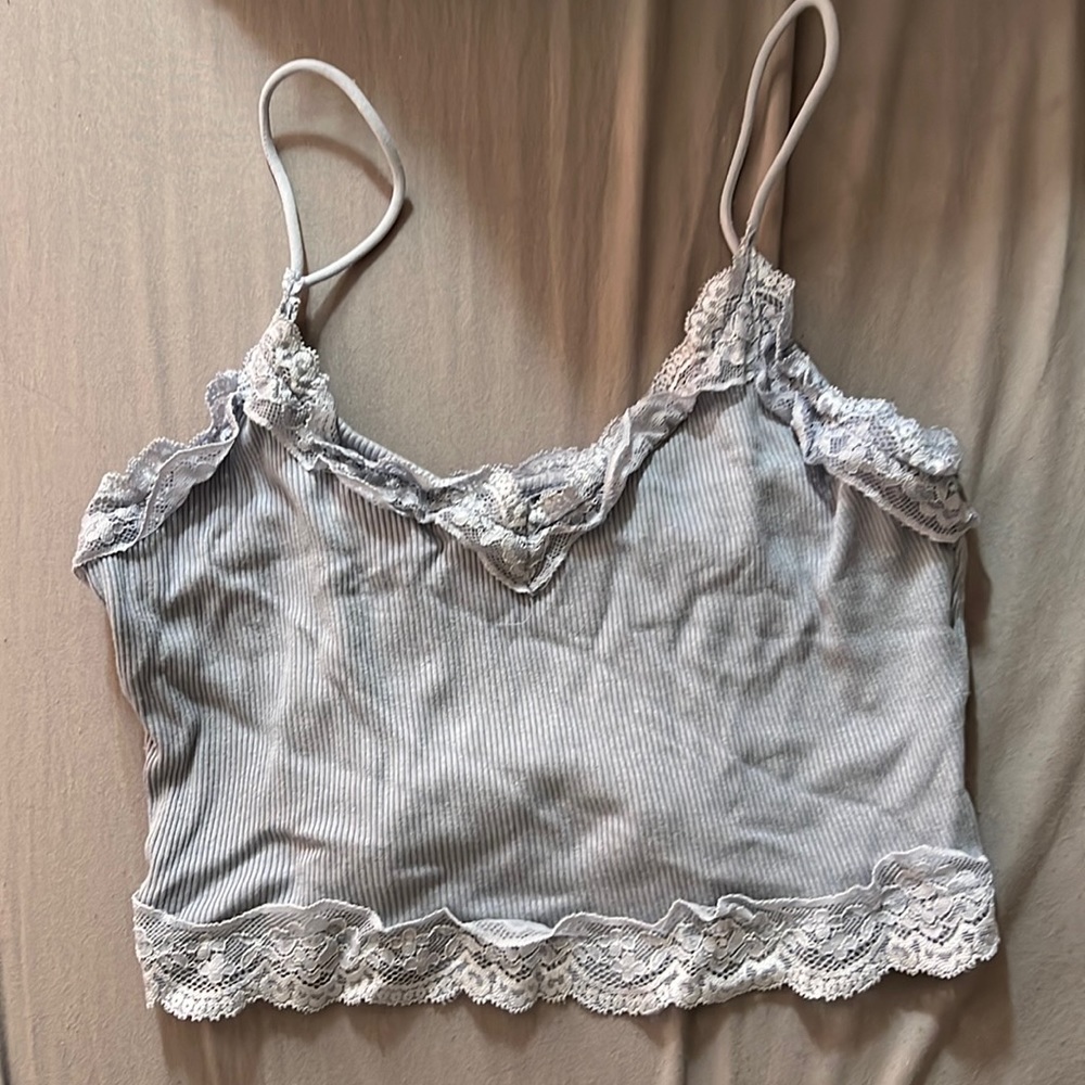 Light Blue Crop Top